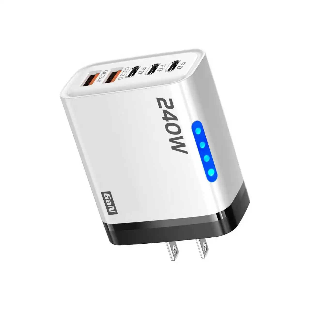 Xiaomi 5 in 1 GaN Desktop Charger 240W Fast Charging Adapter 10A USB To TypeC Cable 3PD 2 USB Charger For IPhone 17 16 15 Pro