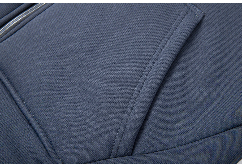 Winter Lambswool Coats Thicken Warm Jackets Long Sleeve Zipper Hoodies Casual Sports Fleece Black Coat Hooded Men Outdoor Jacket