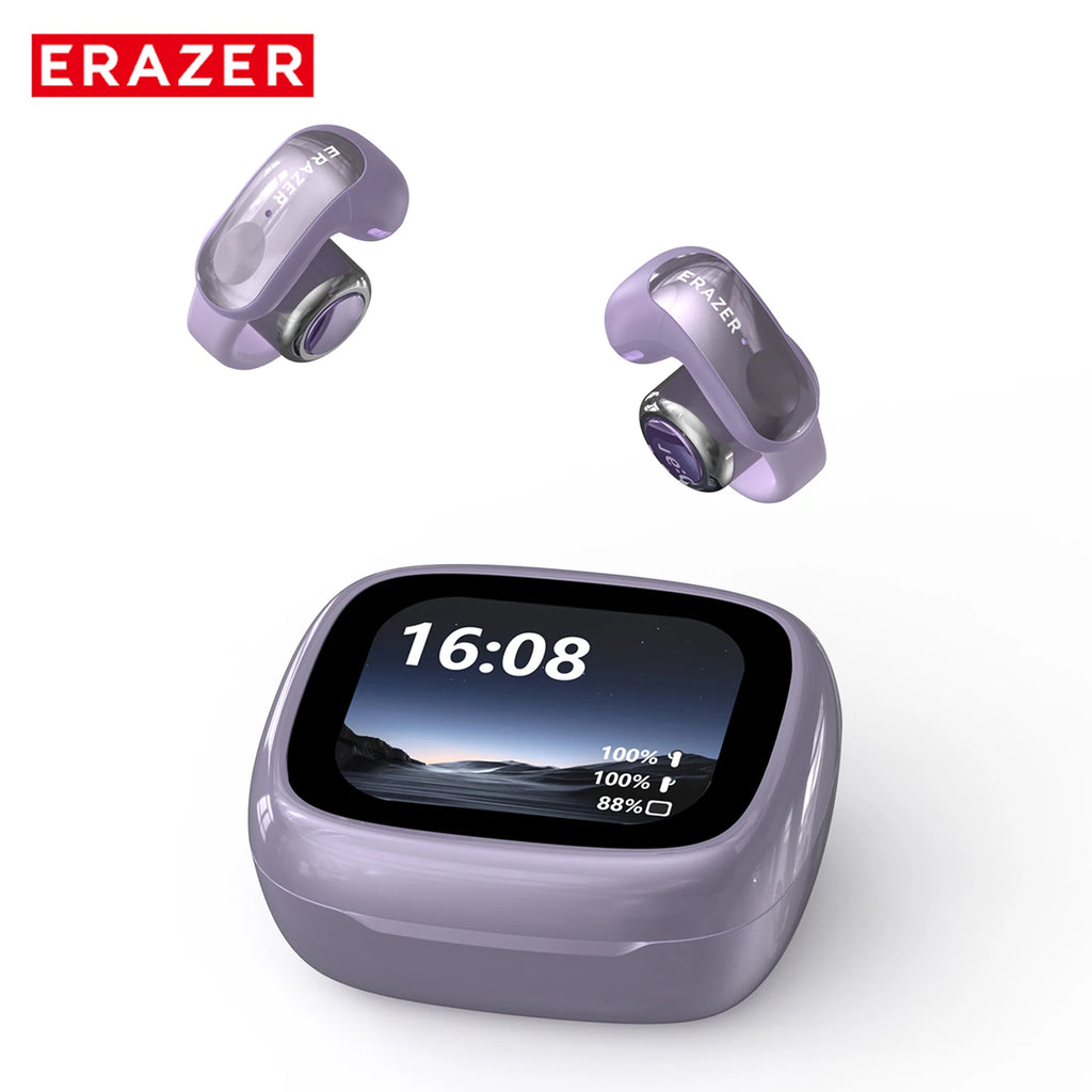 Translator ERAZER XF28 Bluetooth V6.0 Open-ear True Wireless EarbudsTranslation Earphones Office Travel,ASMR Headset APP