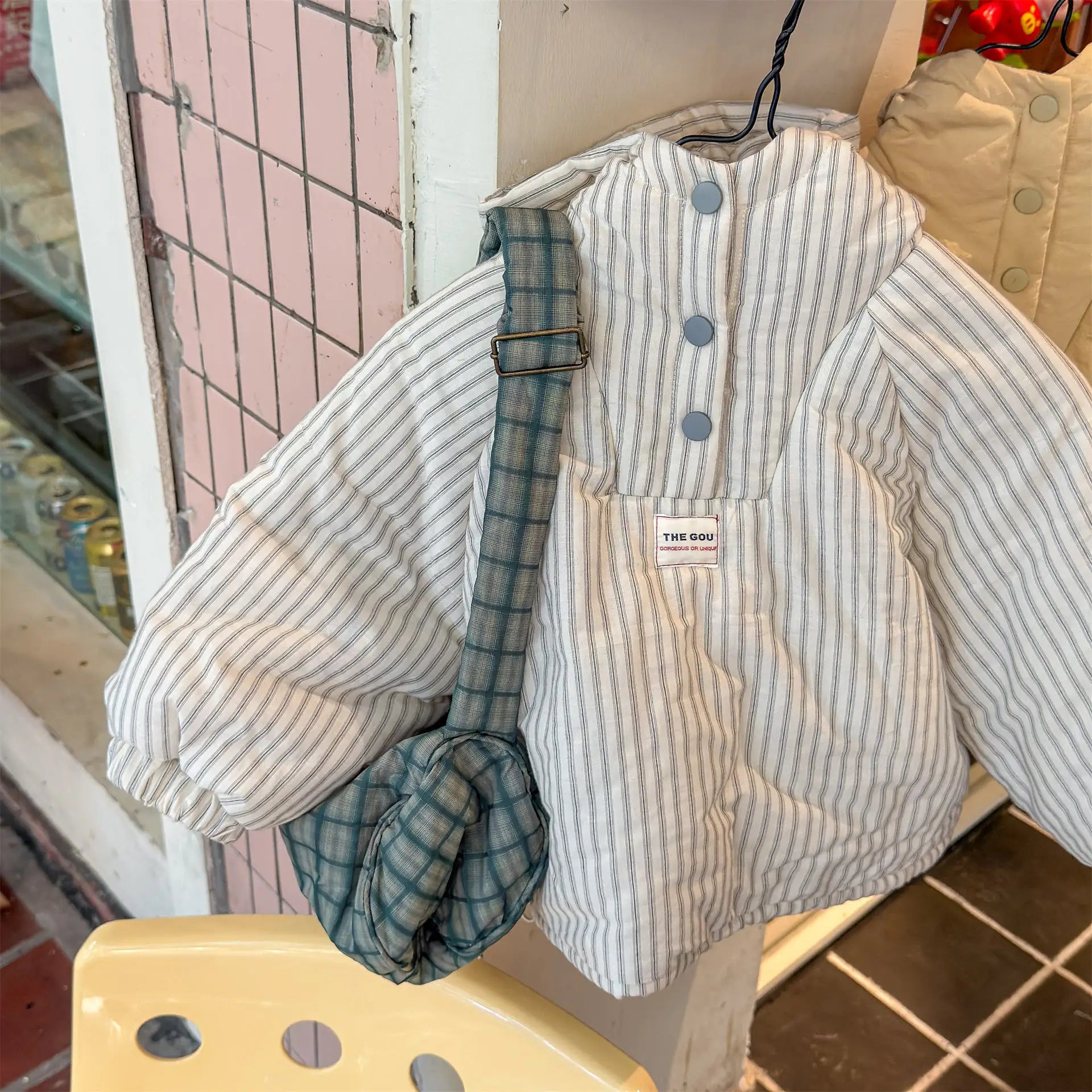 Cotton Clothes 2025 Autumn Winter New Childrens Clothing Korean Style Boys and Girls Fashion Pullover Hooded Cotton Clothes