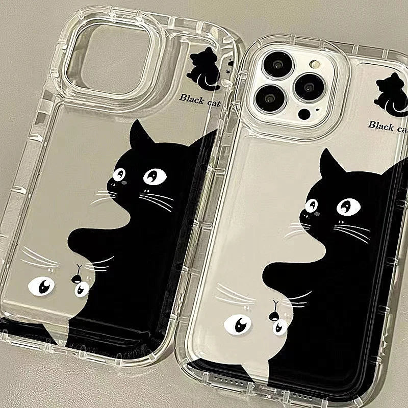 Cartoon Cat Graphic Soft Phone Case For Xiaomi Redmi Note 13 12 Pro Plus 5G 12S 11S 12S 11S 10S Redmi 12 13C 4G Shockproof Cover