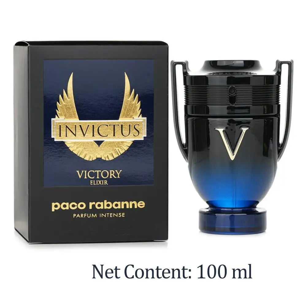 Paco Rabanne Perfume Invictus Eau De Toilette Spray Invictus Victory Elixir 3.4 Oz Parfum Intense Cologne EDP Body Spray