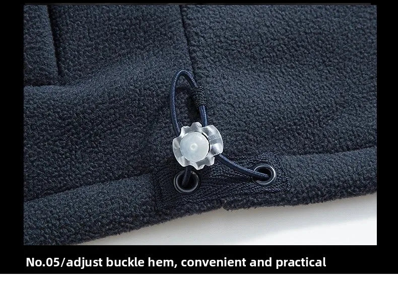 High Quality Thickened Fleece Lined Hat Jacket Embroidered Cotton Jacket Warmth Retention Outerwear for Men Summer Thin