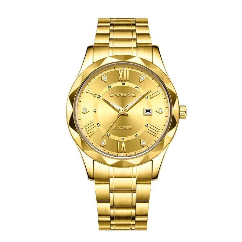 LIGE Men Watch BangWei Top Brand Luxury Watch Men Waterproof Week Date Clock Sport Watch Men Quartz Wristwatch Relogio Masculino