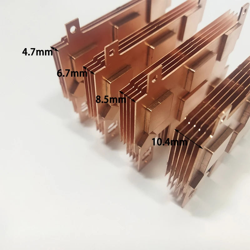 Raspberry Pi 5 Pure Copper Sheets Low-Profile Heatsink Protective Case Passive Cooling Protective Shell for Raspberry Pi 5