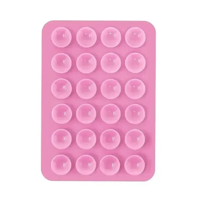 Phone Silicone Suction Cup Holder Multifunctional Suction Cup Wall Stand Square Anti-Slip Single-Sided Case Mount Back Sticker