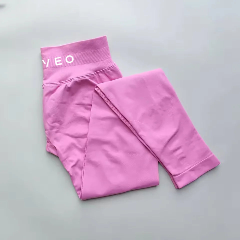 TEVEO New S Impact Leggings Women Seamless Sports Yoga Pants Low Ribbed Band Gym clothes Fitness Workout wear Scrunch Bum Tights