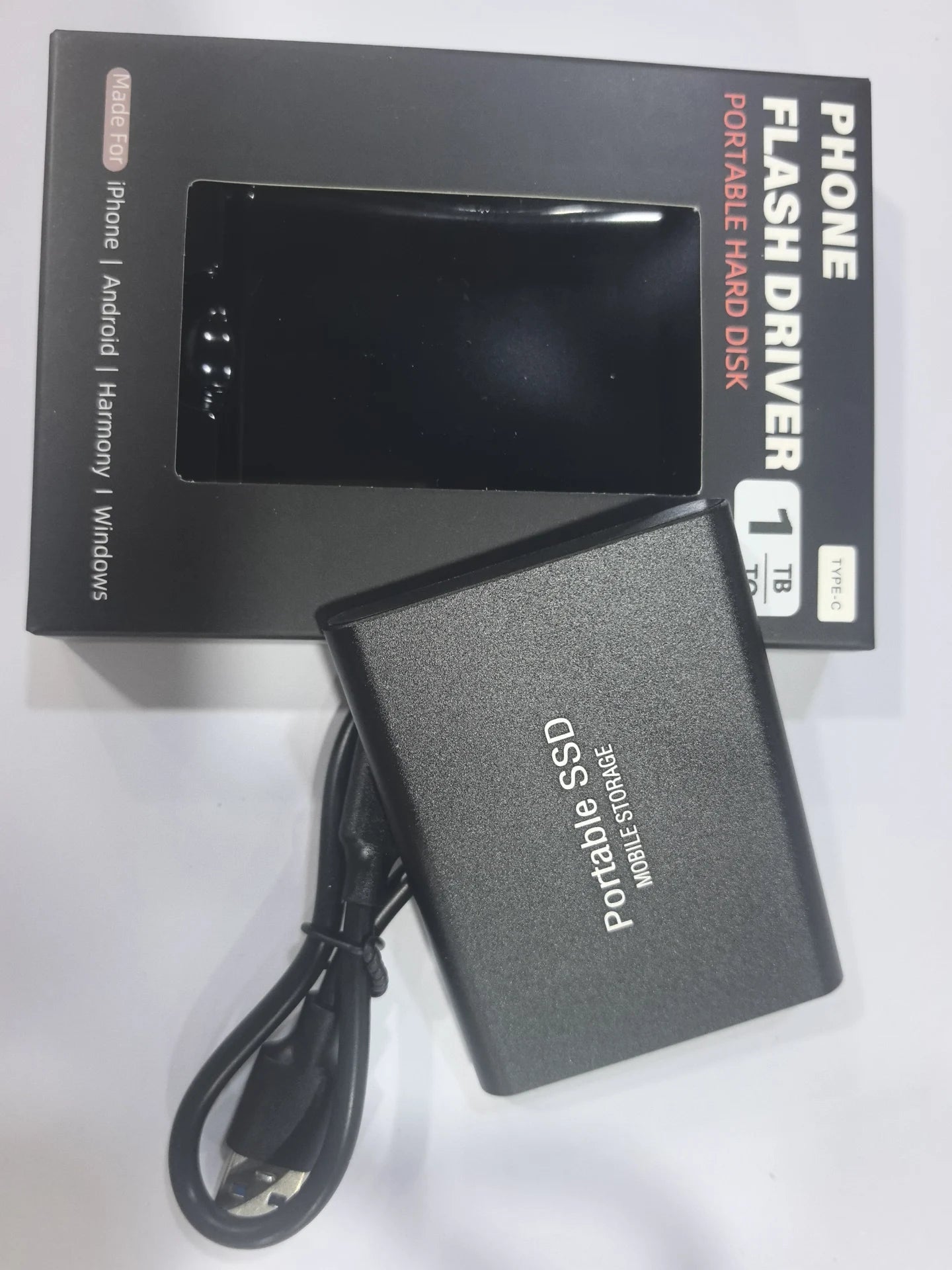 New External Hard Drive 1TB Portable SSD 2TB High-Speed Hard Disk 16TB Mass Mobile Solid State Drive USB3.2 for Laptops/PC/MAC