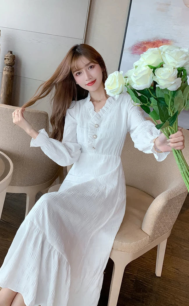 Clothing Holiday Female Dresses 2025 Beach Women's Dress Midi Long Sleeve X New Features of Cotton Summer Luxury Loose Trendy Xl