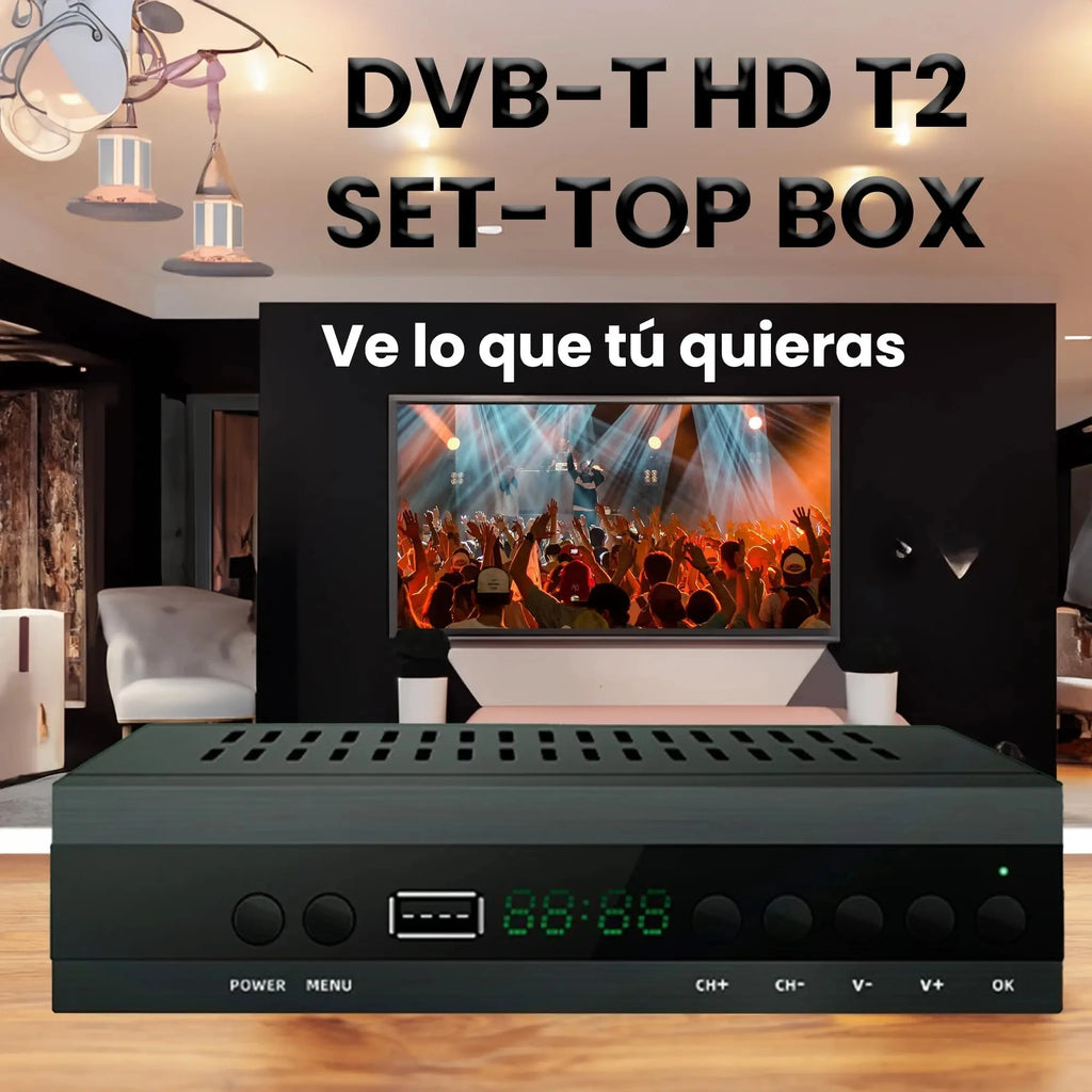 JN812 H.265 TDT DVB-T2 C Digital Terrestrial TV Receiver HD DVB-T2 FTA Set Top Box EPG USB PVR TV Tuner for HD/Old TV