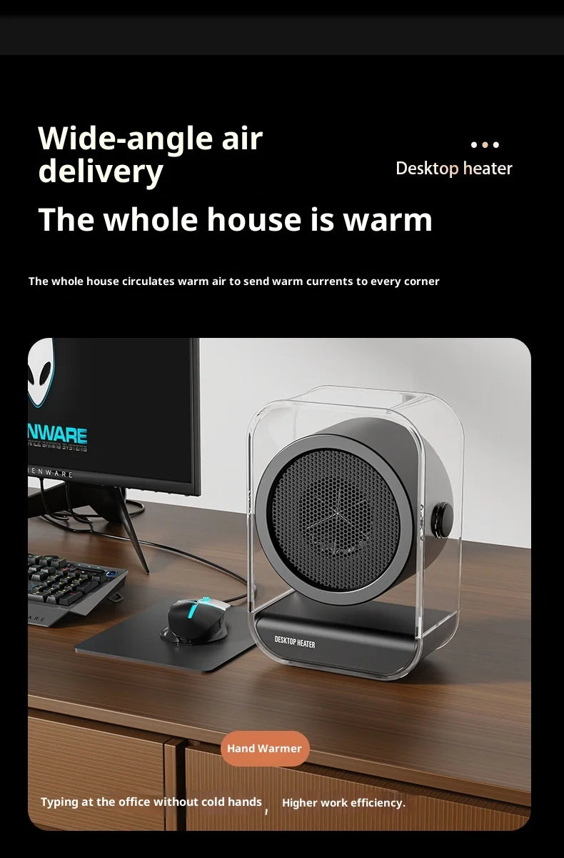 Household heater Desktop heater Desktop Electric Heater  High power office student dormitory electric heater Warm Air Blower