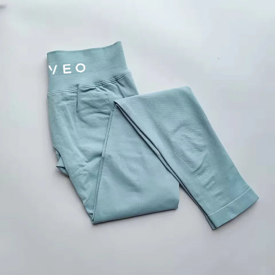 TEVEO New S Impact Leggings Women Seamless Sports Yoga Pants Low Ribbed Band Gym clothes Fitness Workout wear Scrunch Bum Tights