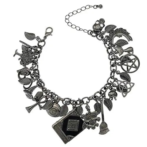 Vintage Bracelet Catholic Religious Medals Saints PRAY for Cross Pendant Link Chain Women Man Charms Bangle Jewelry Gifts