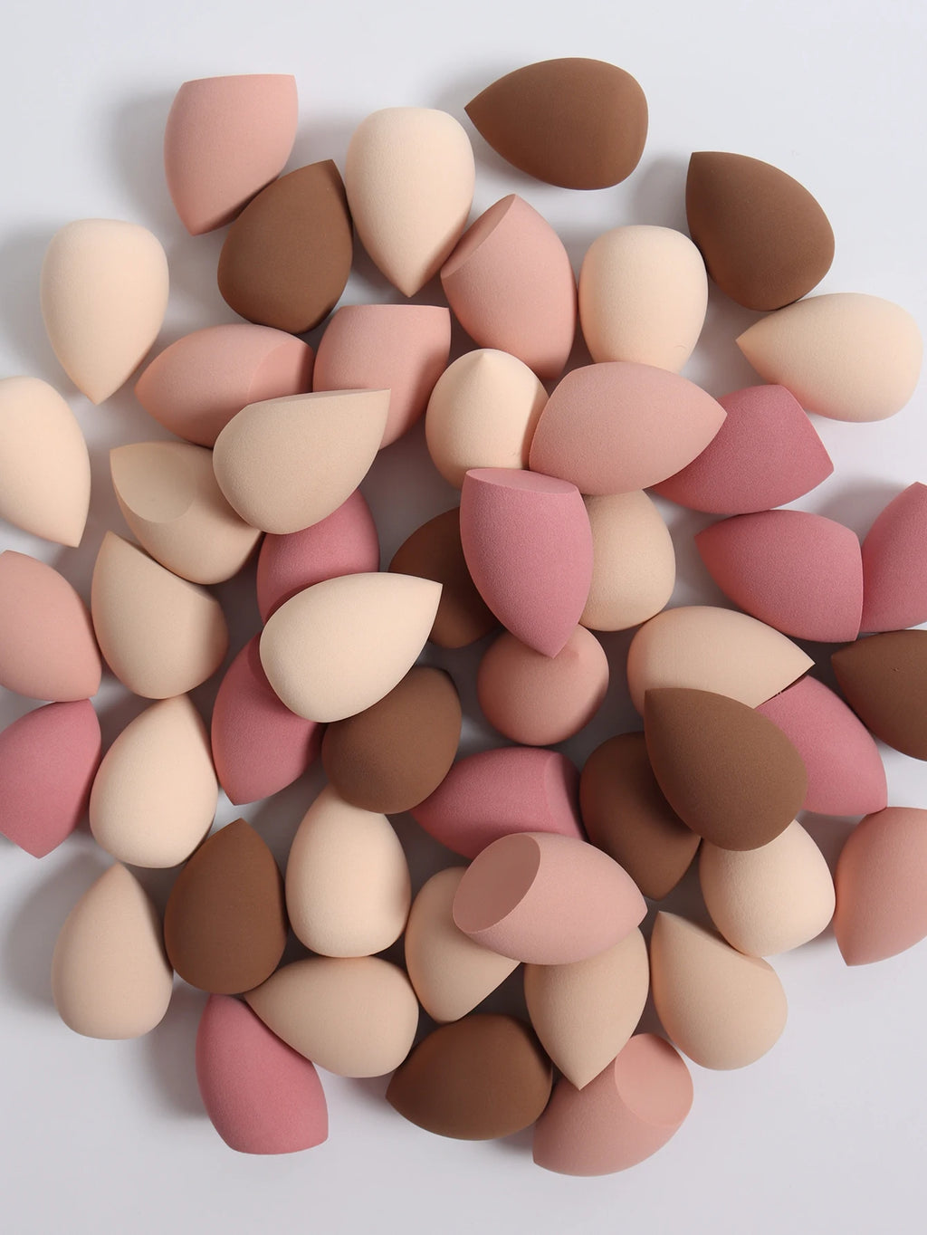 25 Beauty Eggs (Makeup Sponges), Foundation Make-Up Mixed Beauty Sponges, Liquid, Cream and Powder Flawless, Multi-Color Makeup