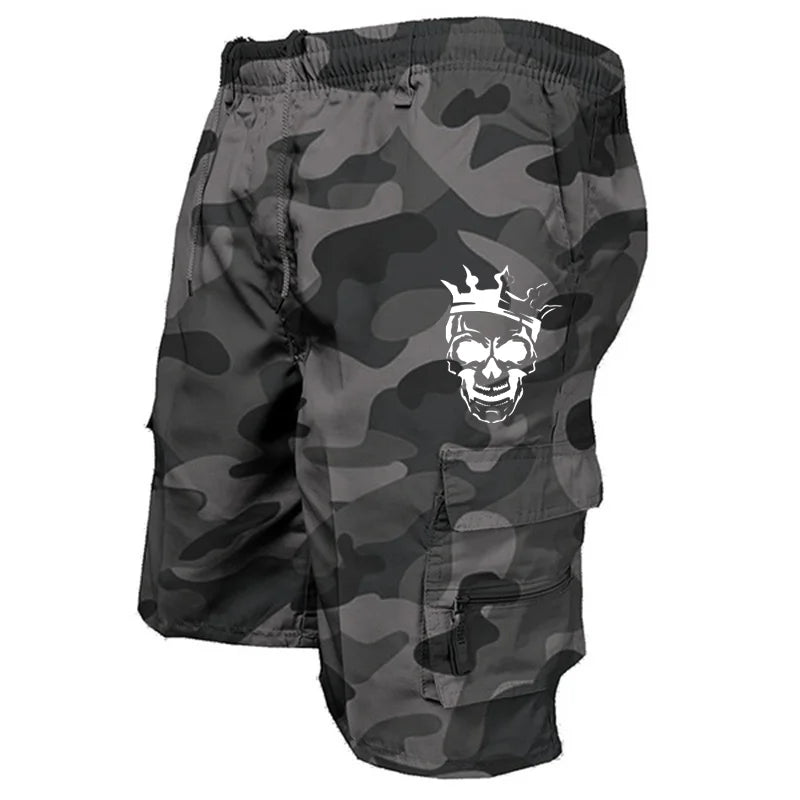 New fashionable multi-pocket men's casual shorts fitness loose casual pants camouflage tactical shorts