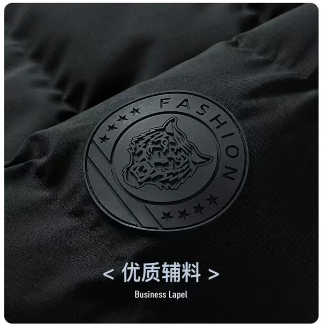 2025UFC new thick jacket, warm cotton-padded jacket, winter casual sports down jacket, stand-up collar windproof jacket