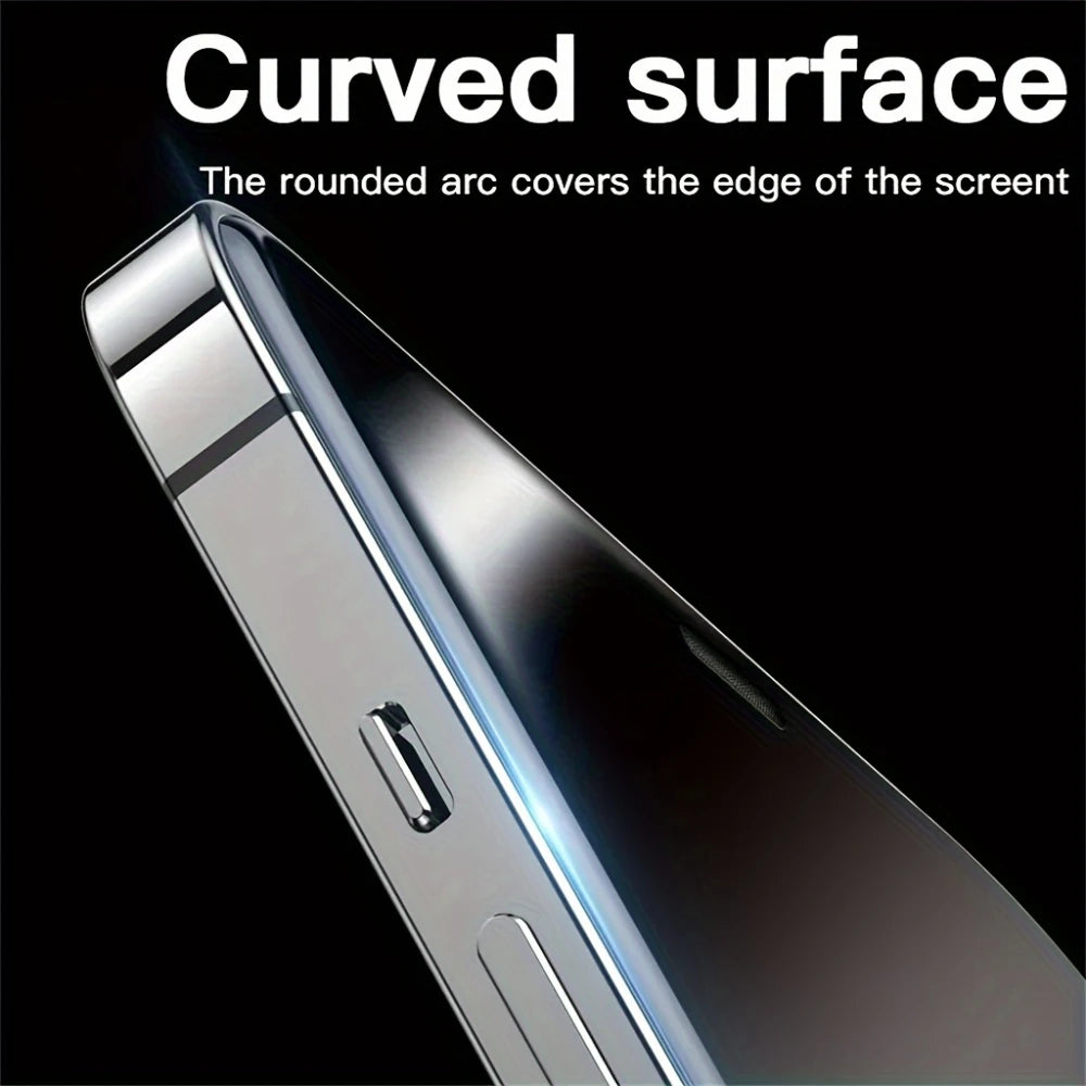3Pcs HD Full Cover Screen Protector For iPhone 16 15 14 13 12 11 Pro Max 14 15 16 Plus Tempered Glass Protection Glass ﻿