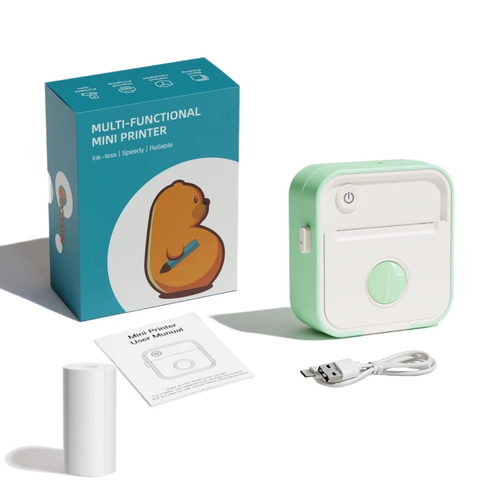 New D5 Label Printer Inkless Thermal Label Maker 12-57mm Paper Adjustable Sticker Pocket Mini Printer for photo