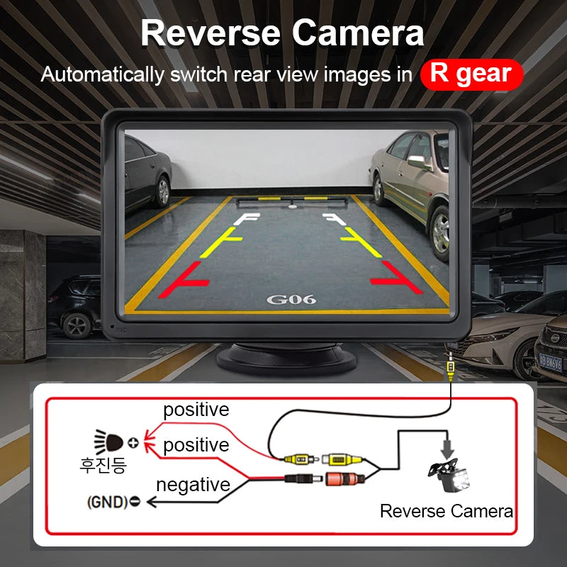 Hippcron 7inch Car Radio Multimedia Video Player Wireless Carplay And Wireless Android Auto Portable Universal Touch Screen