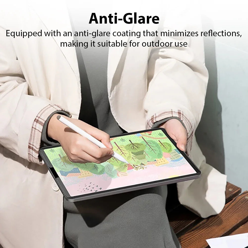 Magnetic Paper Film For Ipad Air 11 M3 M2 5 4 3 2 A16 10 9 10th 9th Generation Pro 13 M4 11th 12.9 Mini 6 7 A17 Screen Protector