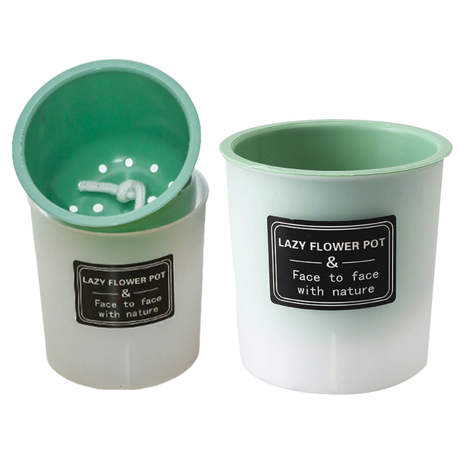 Translucent and Detachable Flower Pot No Deformation Pretty Flower Pot Plant Roots Breathing Draining Better Self-watering