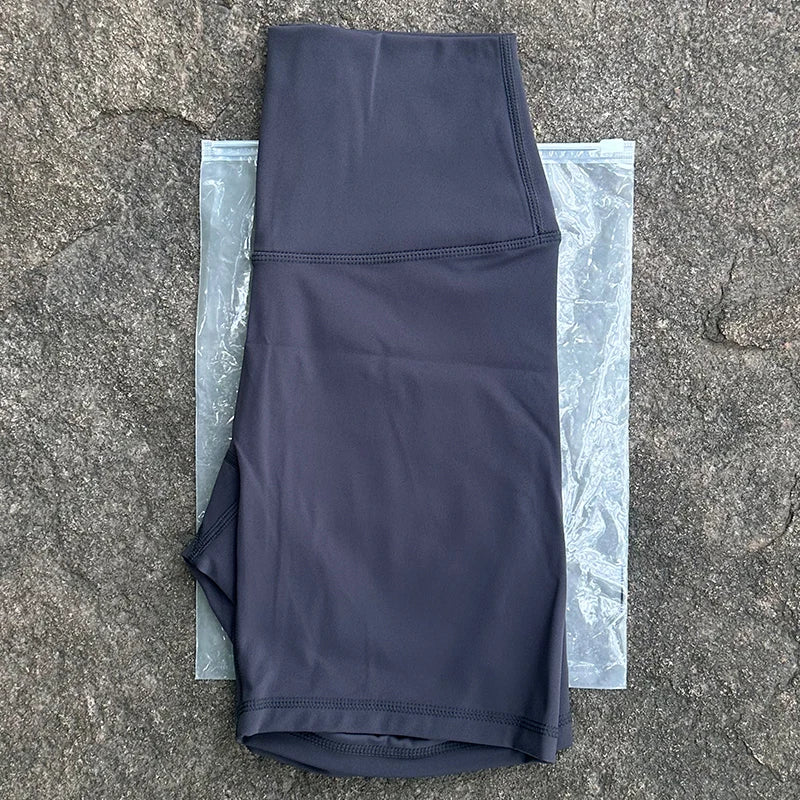 Women Sports Biker Shorts Women Naked Feeling High Waist Yoga Shorts Push Up Fitness Leggings Tummy Control Yoga Slim Shorts