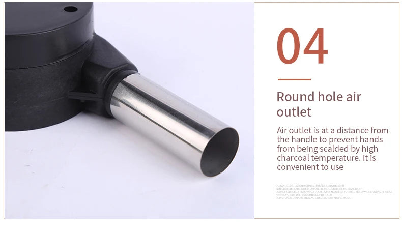 Hand Blower Household Hand Portable Barbecue Blower Small Hair Dryer Outdoor Barbecue Accessories Tools