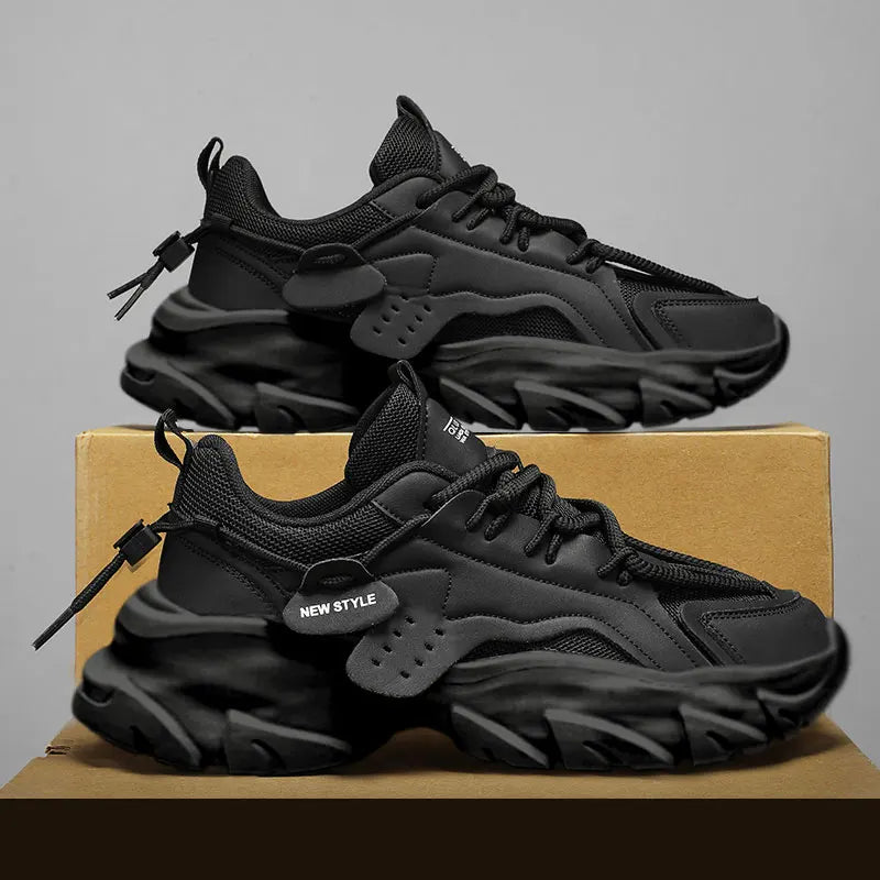 Sport Shose Male Fashion Street Shoes Lightweight Comfortable Lace-Up Gym Shoes Mens White Sneakers Platform Shoes Mens Trainers