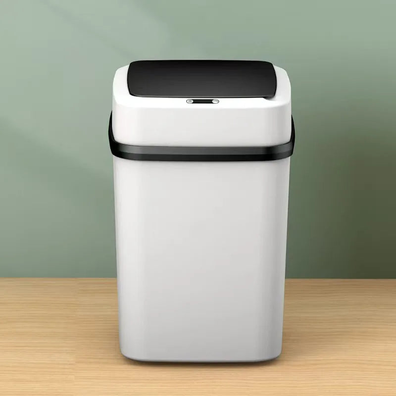13L Household Kitchen Living Room Bathroom Intelligent Sensor Touchless Open Lid Trash Can