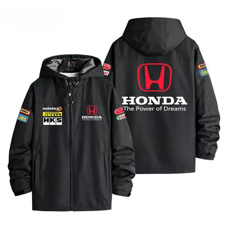 Honda joint coat, modified car racing suit, three in one windproof vest around the perimeter