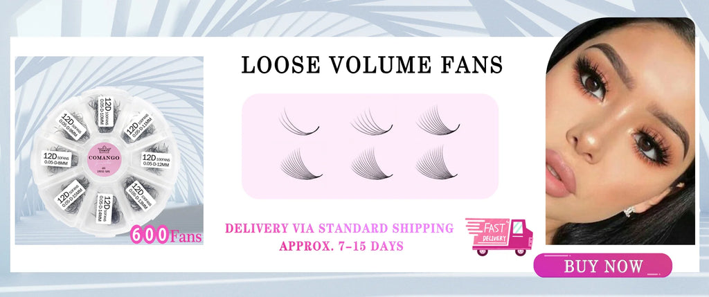 CoMango Wispy Pointy Base Premade Russian Volume Fans 3D 6D 10D 12D 14D 16D Lashes Extension 300 Fans False Mink Eyelashes