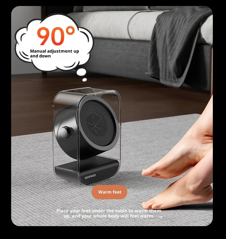 Household heater Desktop heater Desktop Electric Heater  High power office student dormitory electric heater Warm Air Blower