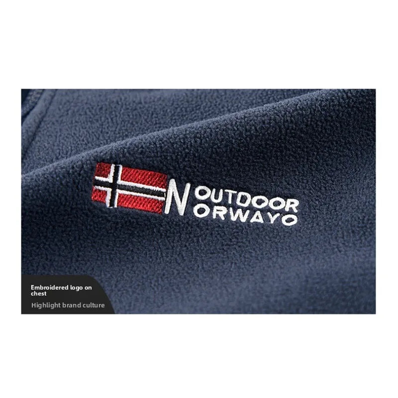 Winter New Fashion Trend Retro Sports Thick Warm Lamb Wool Jacket Men's Casual Loose Comfortable High-Quality Plus Size Jacket