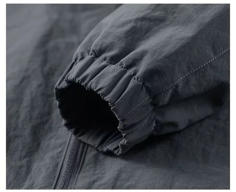 JEEP spirit men's jacket thin spring and autumn leisure stand collar outdoor fashion sports top