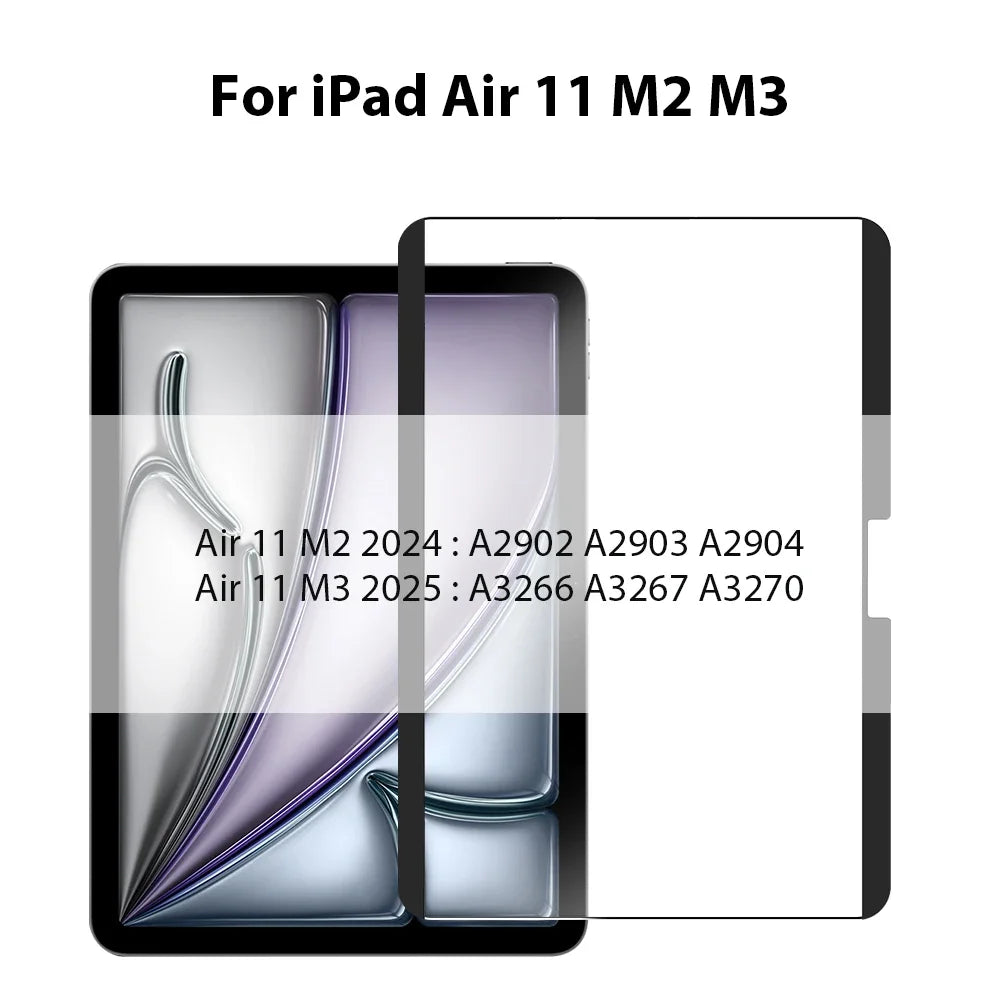 Magnetic Paper Film For Ipad Air 11 M3 M2 5 4 3 2 A16 10 9 10th 9th Generation Pro 13 M4 11th 12.9 Mini 6 7 A17 Screen Protector