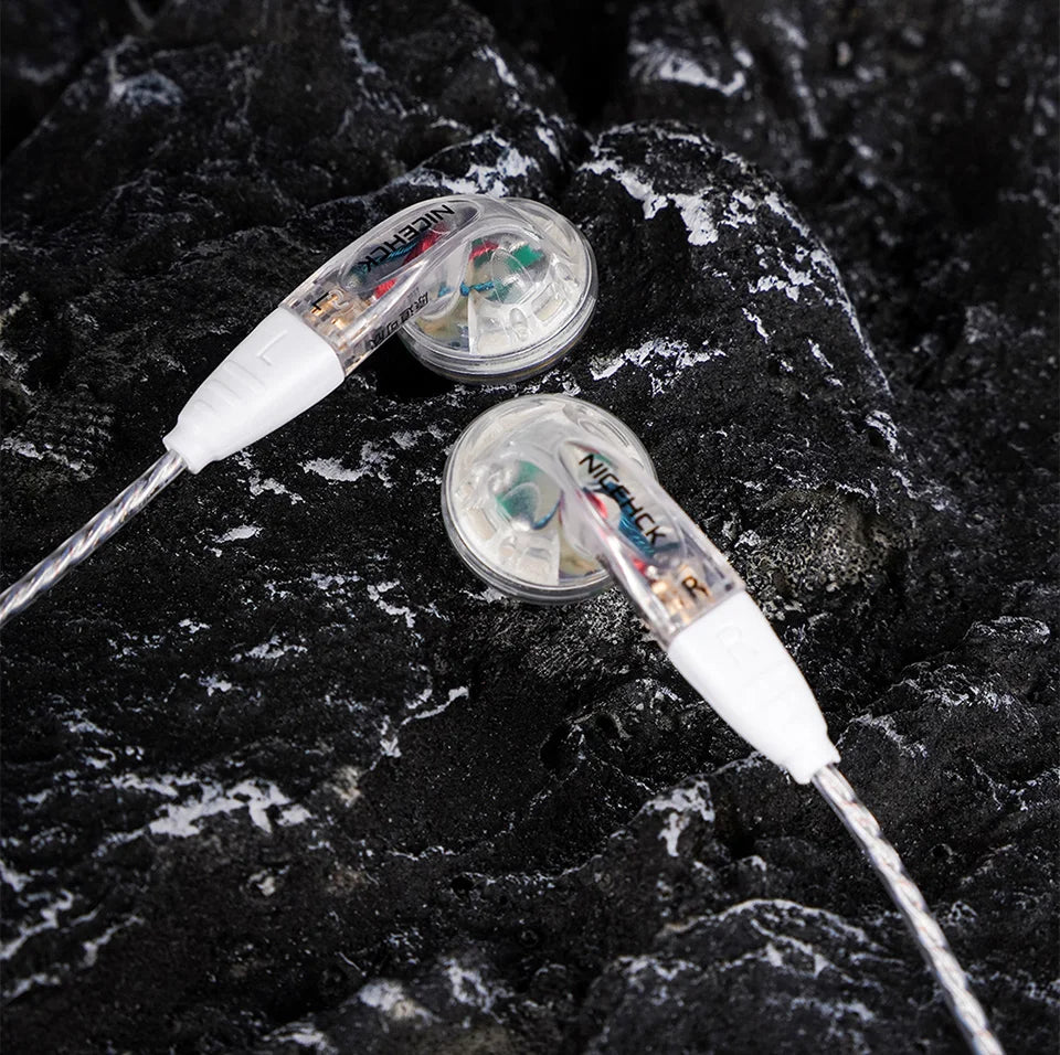 NICEHCK YDX Earbud HiFi Wired Microphone Earphone 14.8mm Dynamic Driver Music Headset With 2Pin Silver Plated OCC Mixed Cable