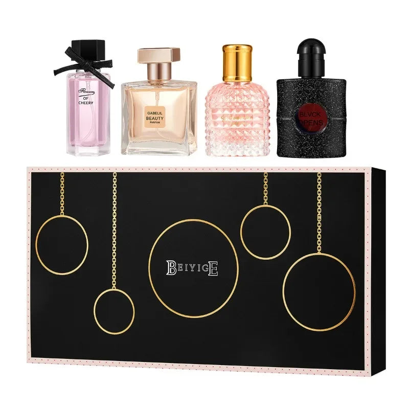 Original Women Perfume Gift Box Perfumes Set 4PCS*25ML Long Lasting Fresh Fragrance Eau De Toilette Gift For Women Men Pheromone