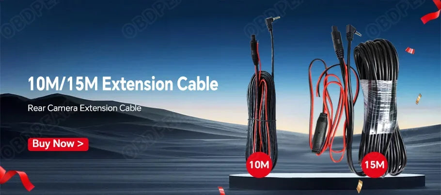 OBDPEAK K8 Pro Front 5K Rear 1080P Dash Cam Camera 11.3" Touch Ai Screen Carplay & Android Auto GPS Navigation Night Vision DVR