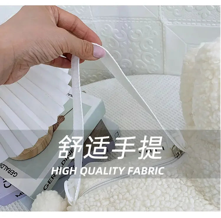 Kawaii Miffy Rabbit plush bag Doll Tote cartoon cute One shoulder Crossbody storage bag Birthday toy Christmas gift