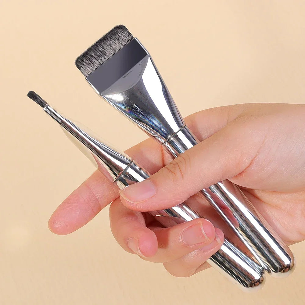 Ultra Thin Foundation Makeup Brushes 20PCS Soft Lightweight and Flat Face Contouring Shadow Brush Blending Mask Cosmetic Tools