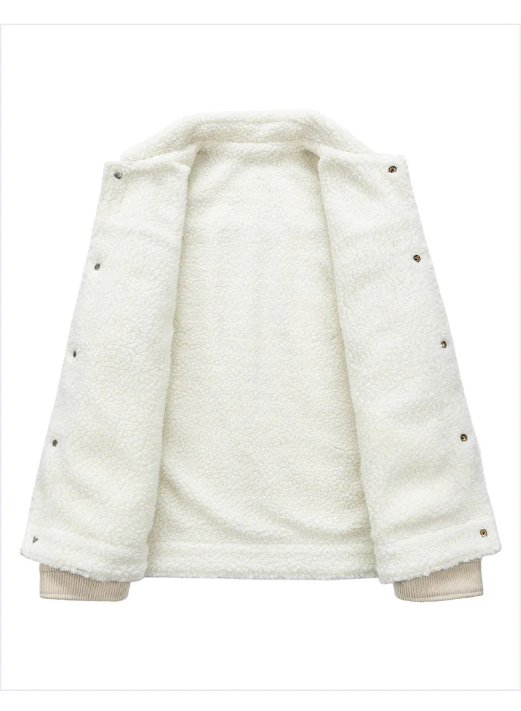 Men's Jackets and Coats Fashion Warm Corduroy Thick Coats 2024 Winter Fashion Men's Coats Down Jackets Men's Cotton Clothing