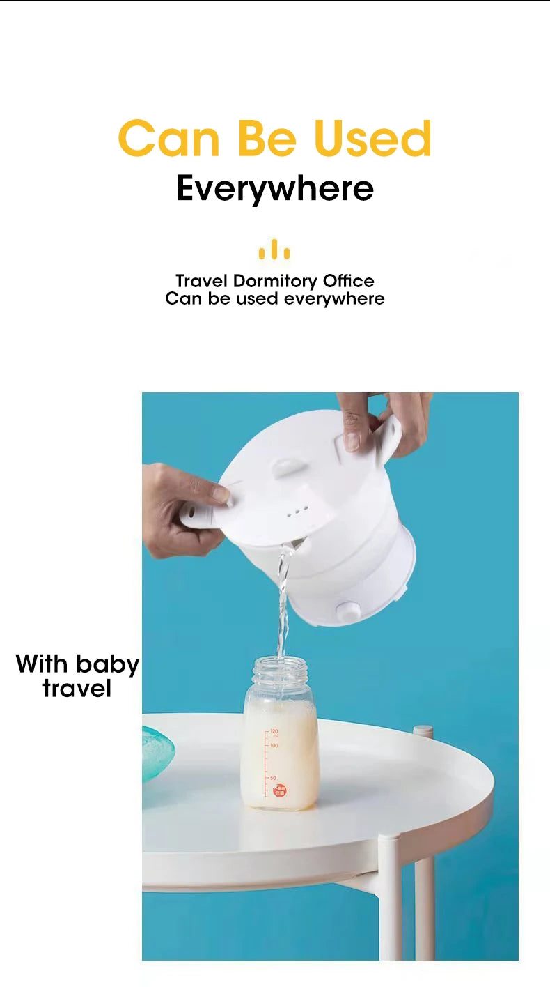 Multi Portable Foldable Silicone Pot For Travel 110/220V Kettle Electric Cook Hot Pot Water Boiler Camping Folding Electric Pot