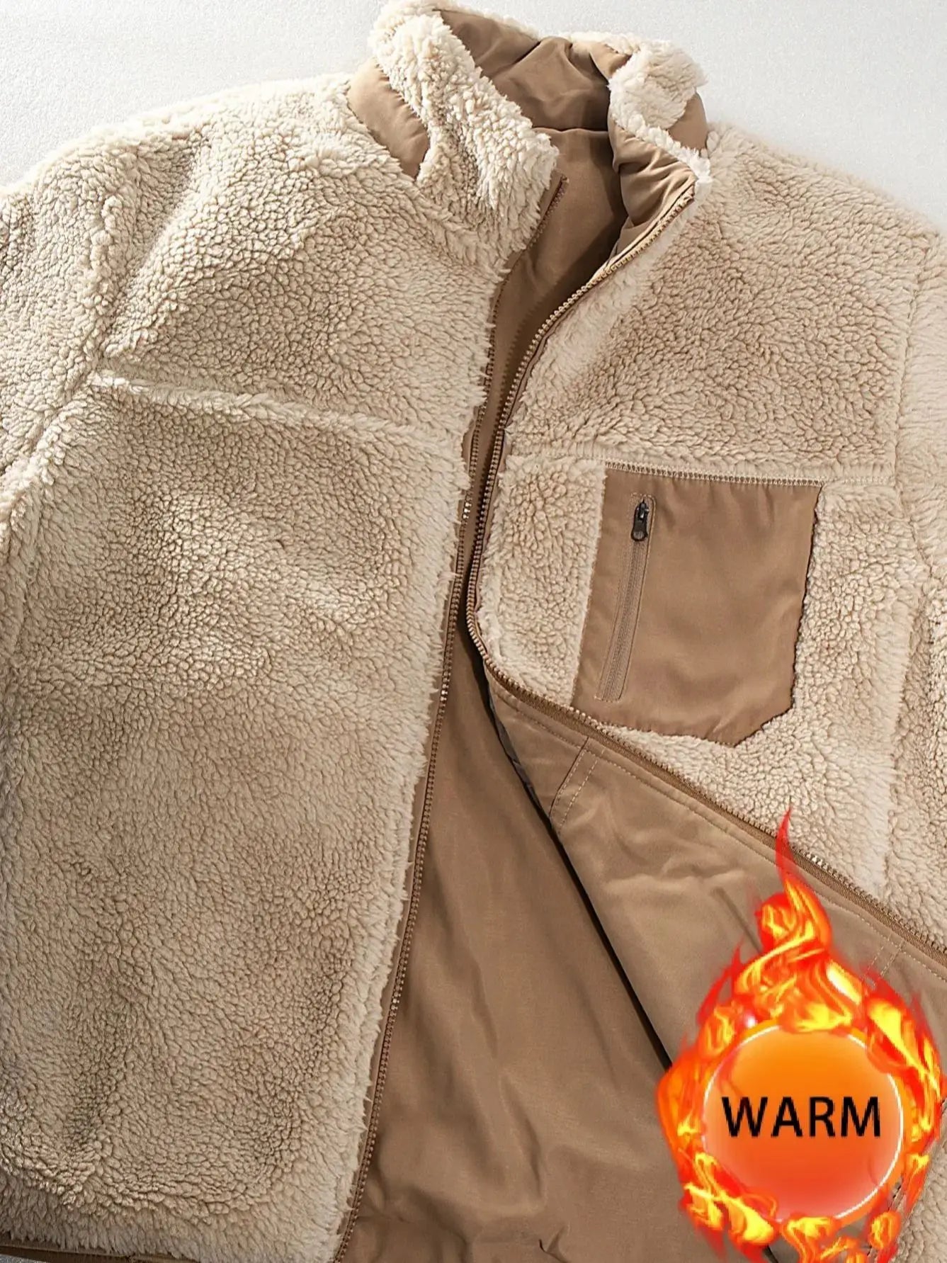 Men's Fleece Jacket for Hiking & Adventure Warm Winter Clothing Casual Daily Wear Fashion Design Man Fur Coats