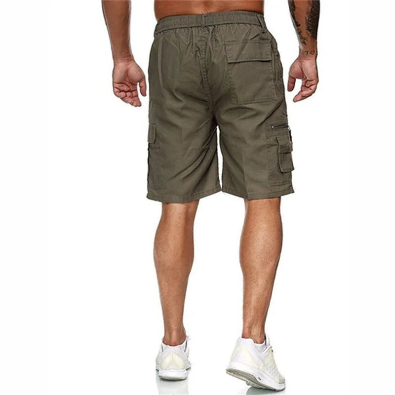 New fashionable multi-pocket men's casual shorts fitness loose casual pants camouflage tactical shorts