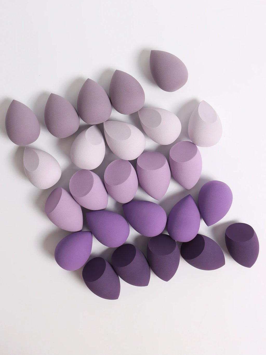 25 Beauty Eggs (Makeup Sponges), Foundation Make-Up Mixed Beauty Sponges, Liquid, Cream and Powder Flawless, Multi-Color Makeup