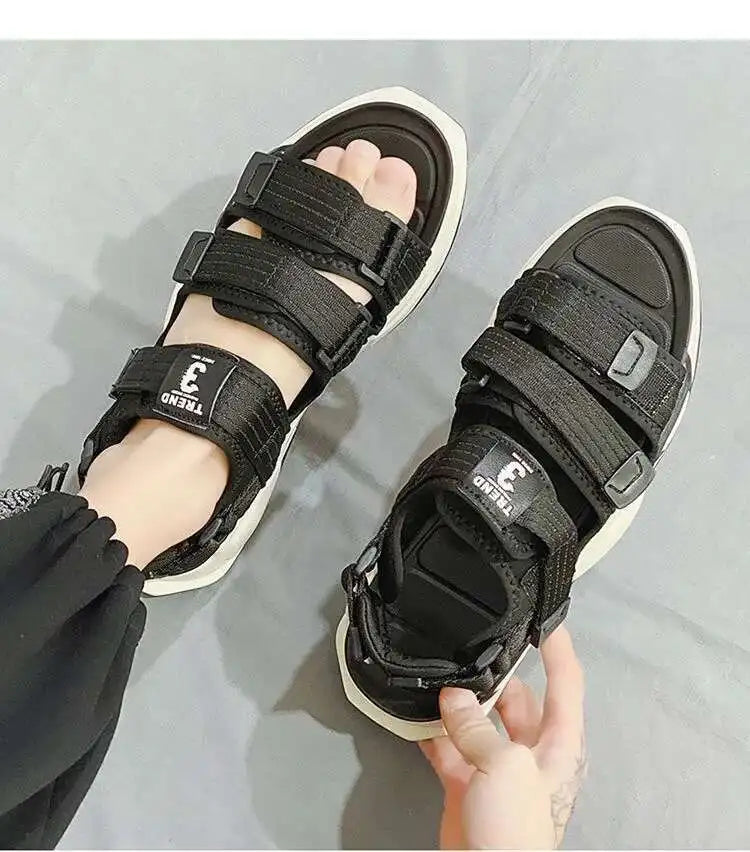 Fashion Sandals Summer Wear-resistant 2023 New Sports Dual-purpose Slippers Beach Shose Men Breathable Light Anti-Slippery