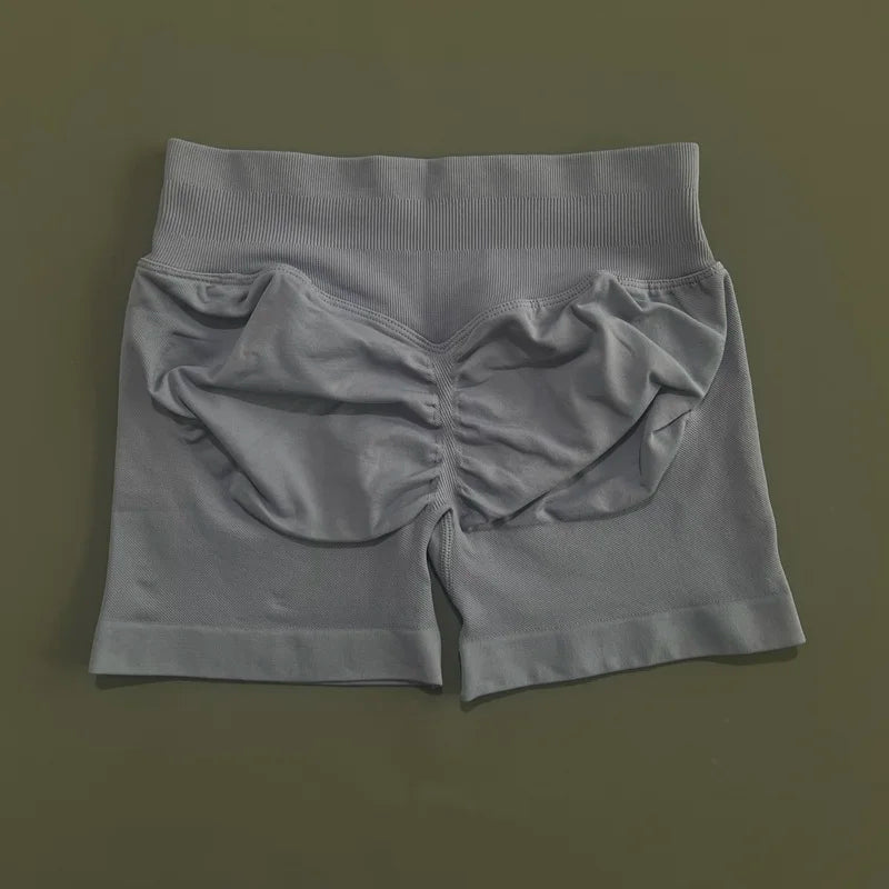 HISTELLO Impact Shorts Df Substitute High Waist Women Yoga Workout Shorts Seamless Leggings Stretch Fitness Gym Running Shorts