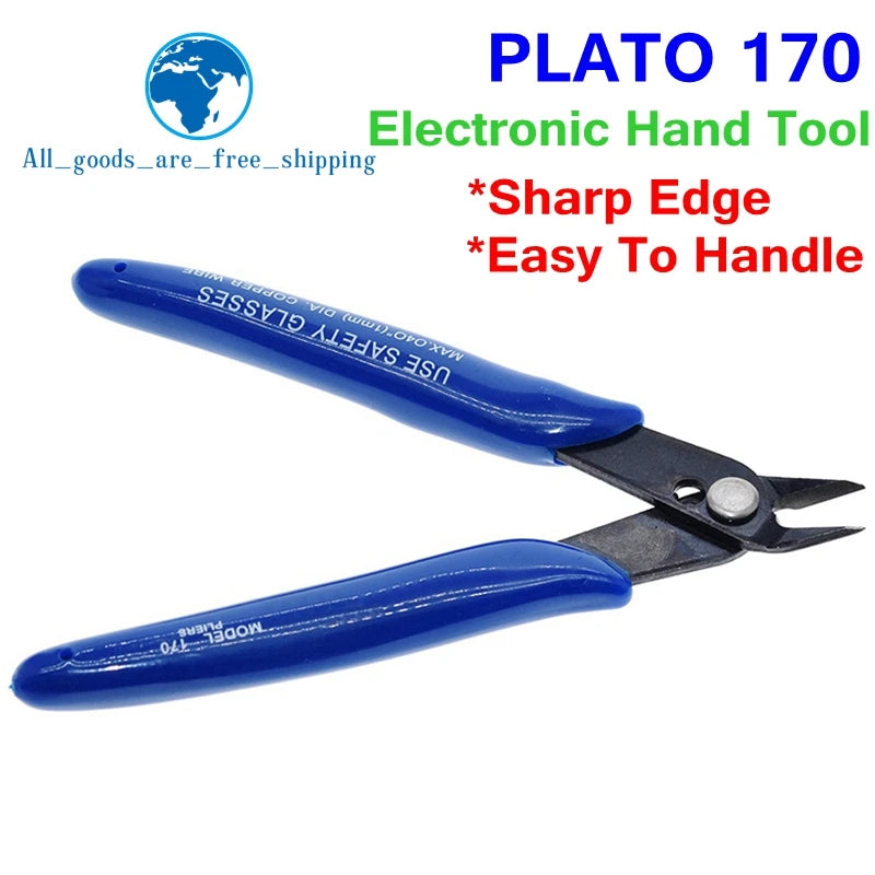 TZT 1/2PCS U.S. US American Plato. PLATO 170 Wishful Clamp DIY Electronic Diagonal Pliers Side Cutting Nippers Wire Cutter