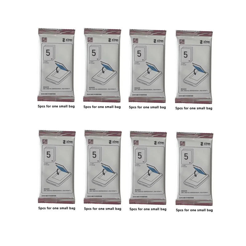 HPRT MT53 Printer Special Photo Paper, Photo Paper, Adhesive Backing Self-adhesive 20 Sheets /40 Sheets