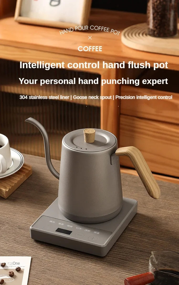 1000W Slim Mouth Pot Temperature Control Water Pot Tea Pot 220V Gooseneck Electric Coffee Pot Manual Brewing Coffee Pot